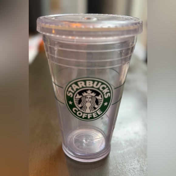 Starbucks Other - Starbucks Clear Tumbler with Green Logo